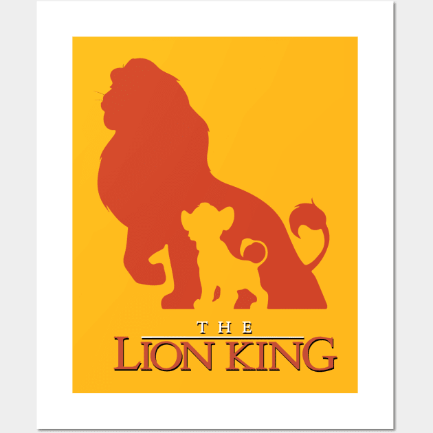 The Lion King (Simba and Mufasa) Wall Art by patrickmaberry